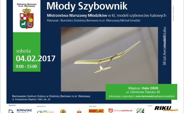 Młody Szybownik – Mistrzostwa Warszawy modeli szybowców halowych