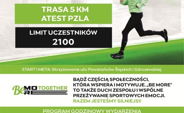 Bieg uliczny BeMore5K na Bemowie już 16 marca!