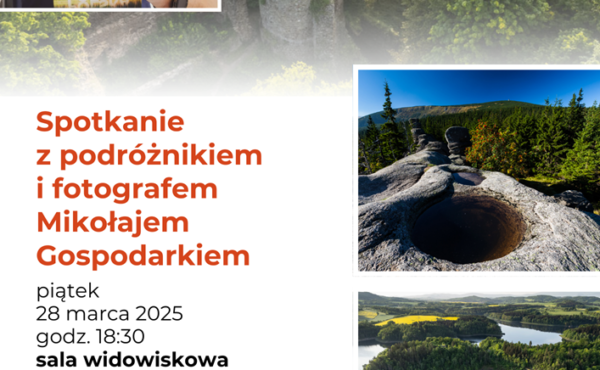 Spotkanie z podróżnikiem Mikołajem Gospodarkiem “Jak poznać Dolny Śląsk?”