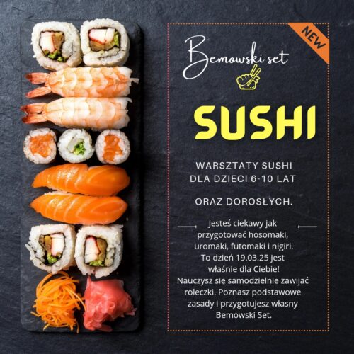 Warsztaty sushi dla dzieci w wieku 6-10 lat