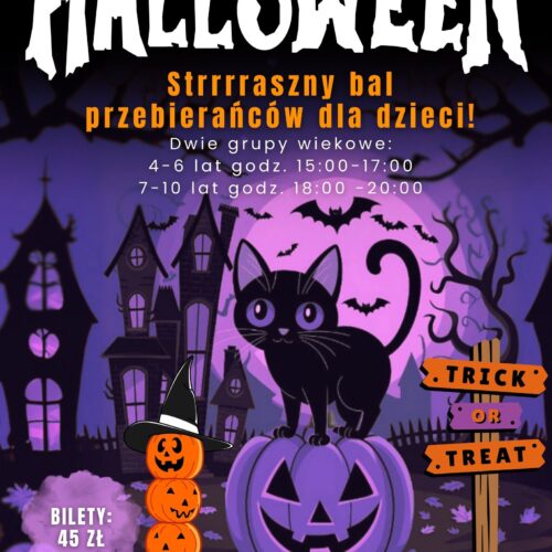 Halloween 2025 – Strrrraszny bal przebierańców dla dzieci! (7-10 lat)