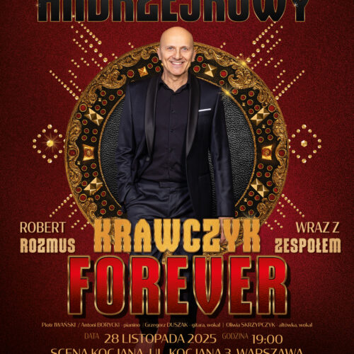 Koncert Andrzejkowy „Krawczyk Forever” – największe przeboje Krzysztofa Krawczyka śpiewa Robert Rozmus