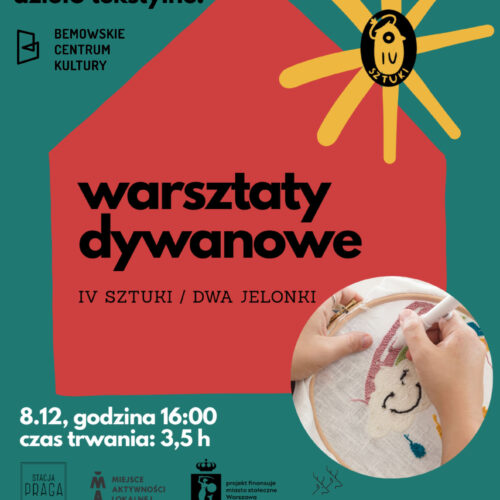 Warsztaty haftu dywanowego – stwórz swój własny tuftingowy obraz!