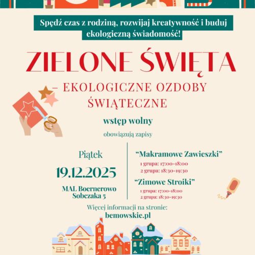 Zielone Święta – ekologiczne ozdoby świąteczne. “Zimowe Stroiki” 2 grupa