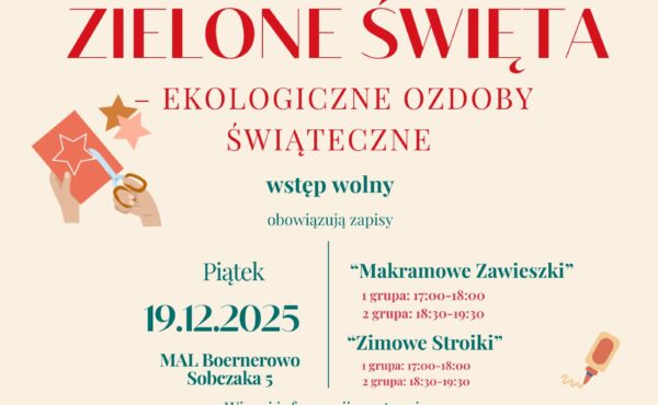 Zielone Święta – ekologiczne ozdoby świąteczne. “Zimowe Stroiki” 2 grupa