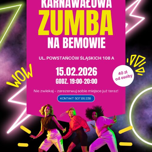 Karnawałowa Zumba na Bemowie