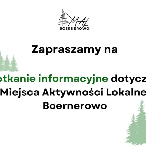 Spotkanie informacyjne dotyczące MAL Boernerowo