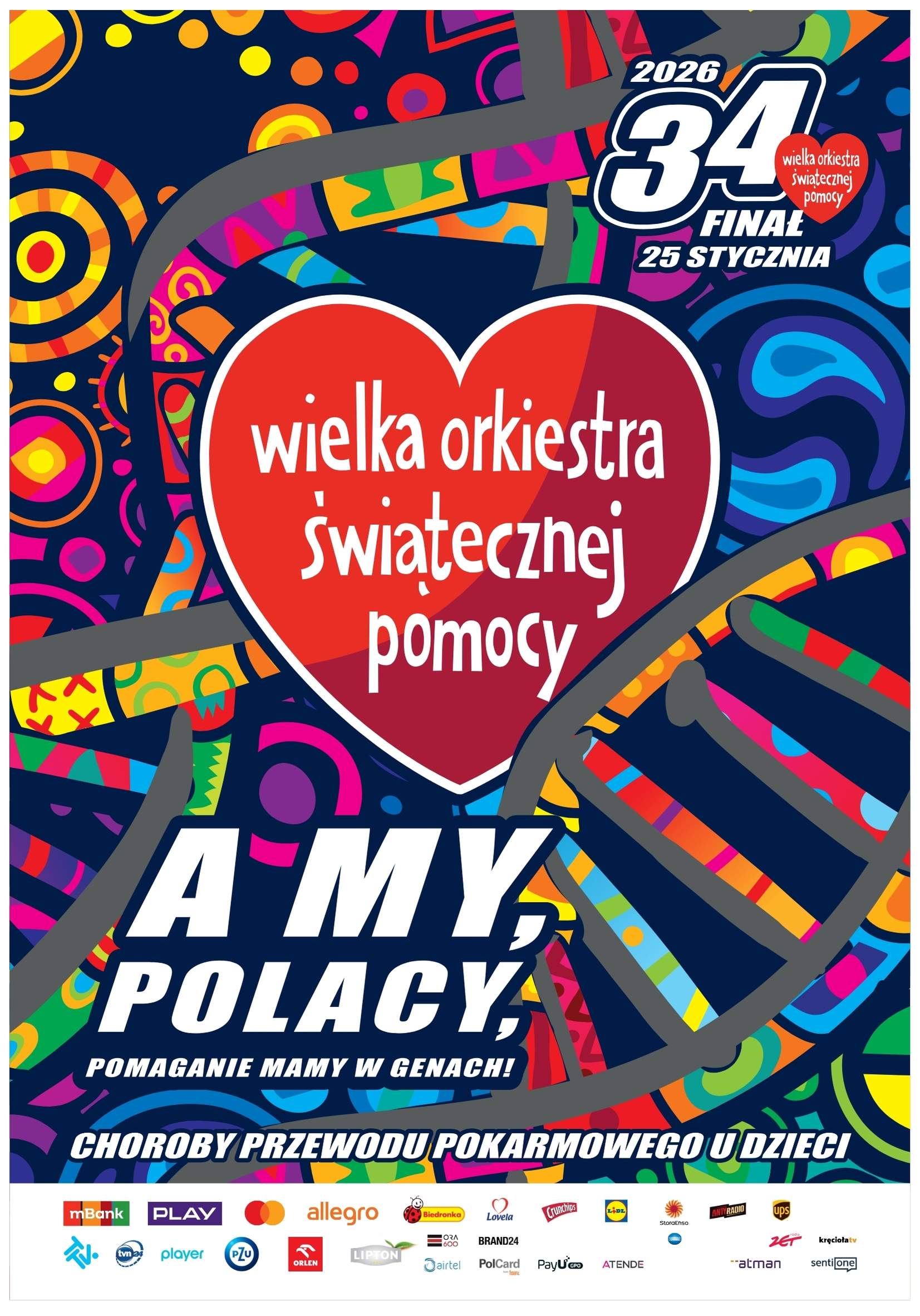 Plakat 34 finału WOŚP