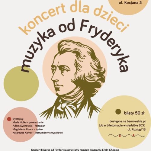 Koncert dla dzieci „Muzyka od Fryderyka”