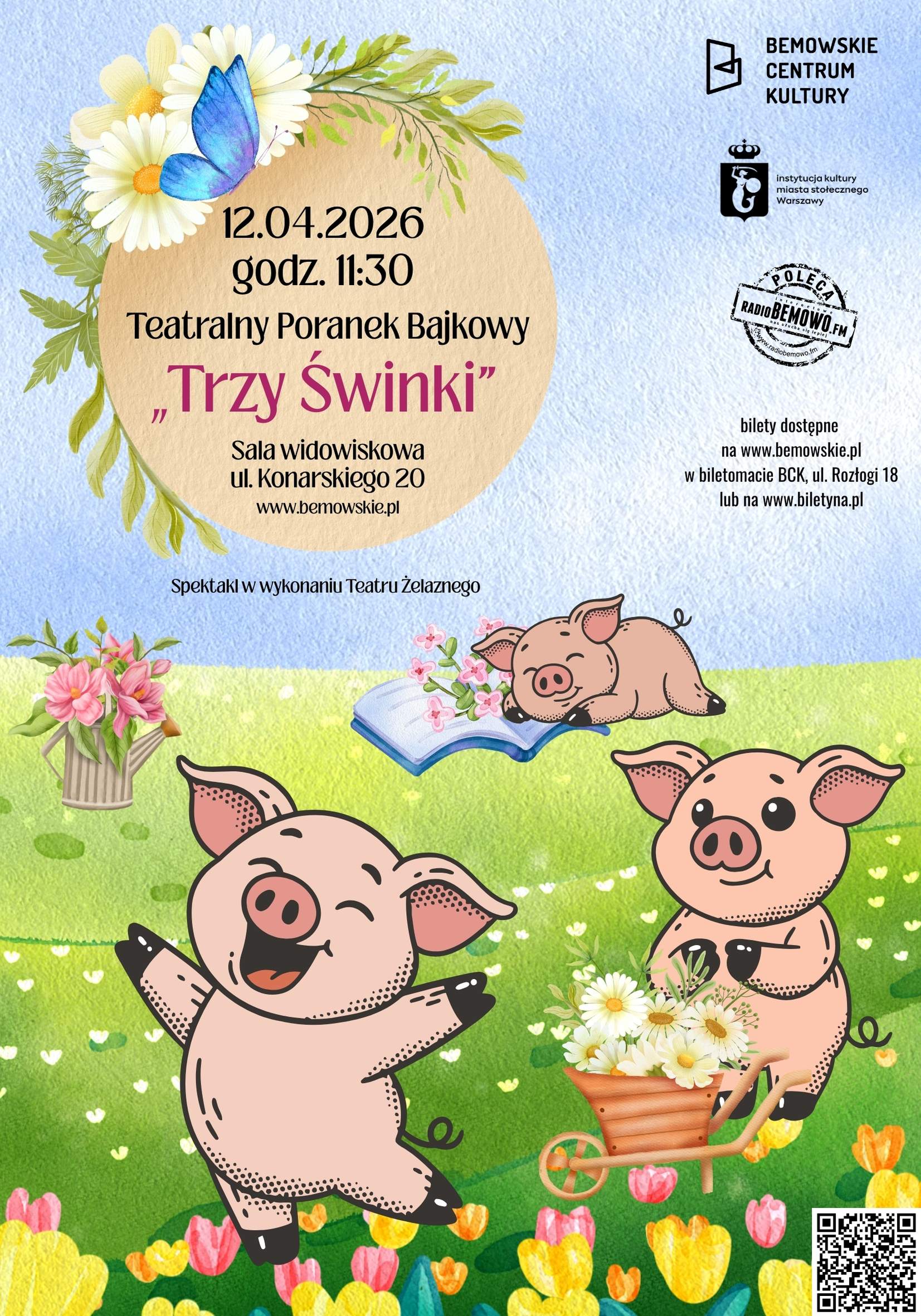 plakat reklamujący teatr dla dzieci