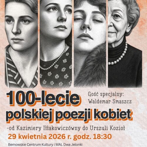 Spotkanie literackie „Stulecie polskich poetek – od Kazimiery Iłłakowiczówny do Urszuli Kozioł”
