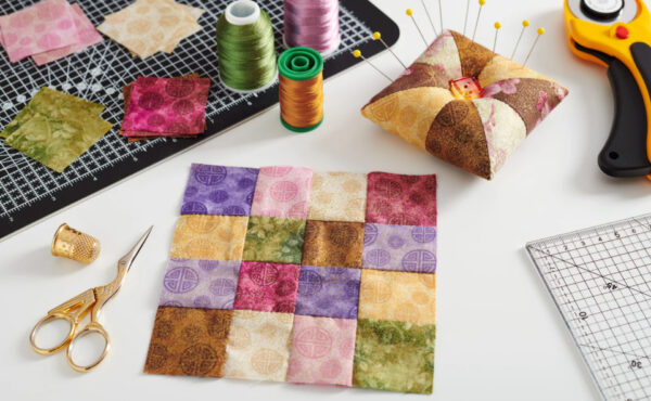 Przytulna podusia patchworkowa