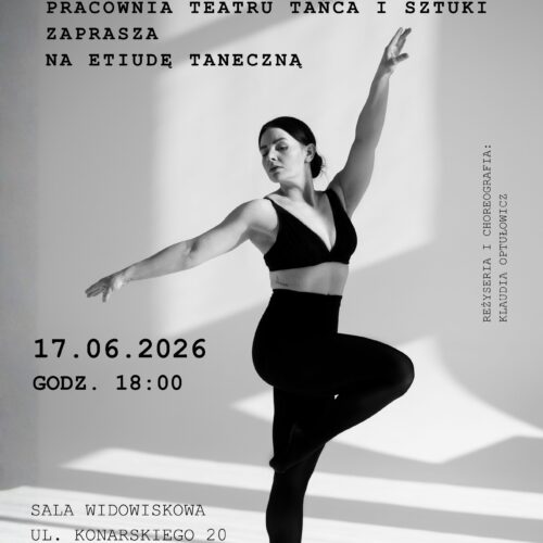 „Światłoczuła” – etiuda taneczna uczestników zajęć Klaudii Optułowicz