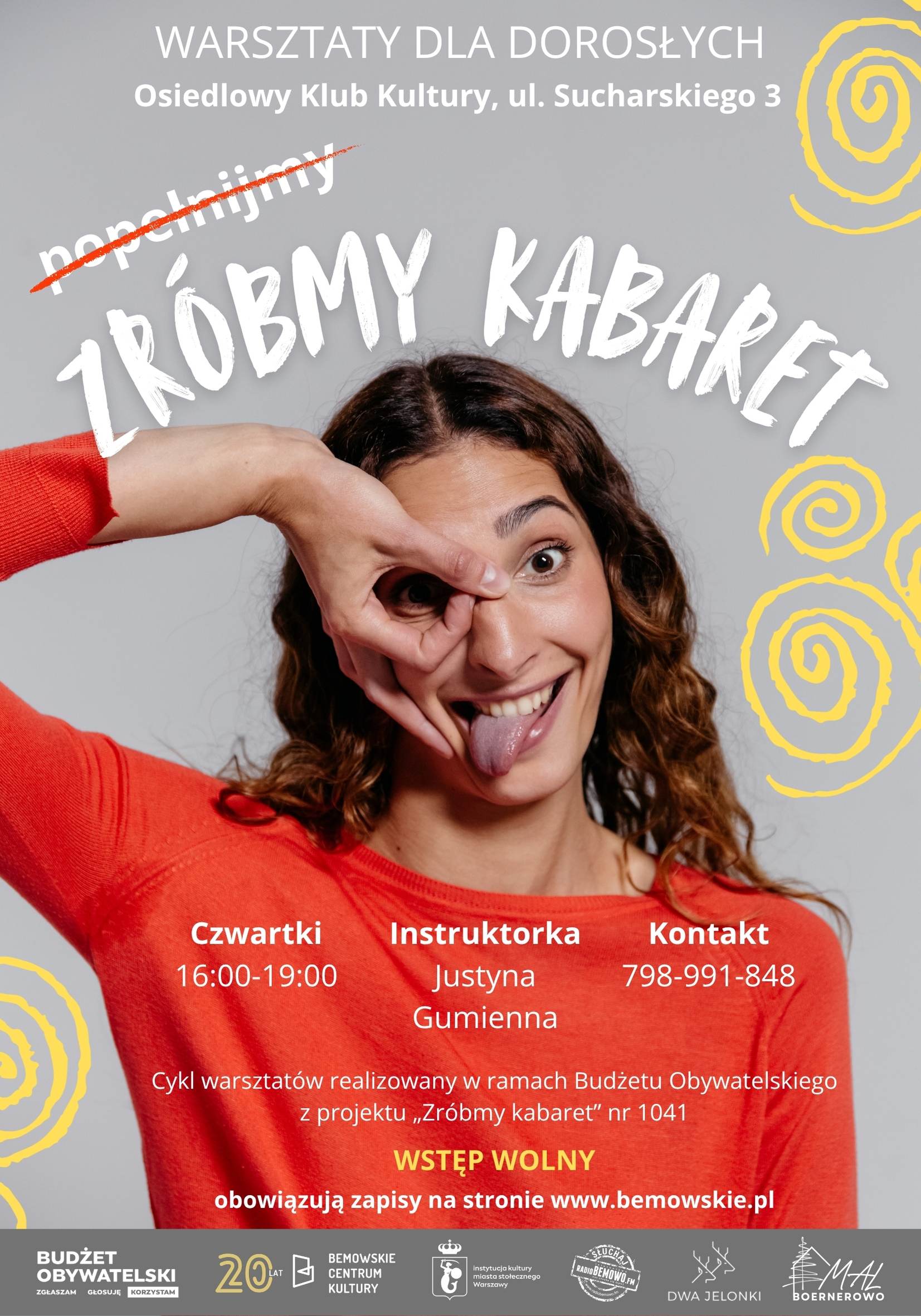 plakat reklamujący koncert - premierę płyty "DOM"
