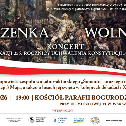 Jutrzenka Wolności – koncert z okazji 235. rocznicy uchwalenia Konstytucji 3 Maja