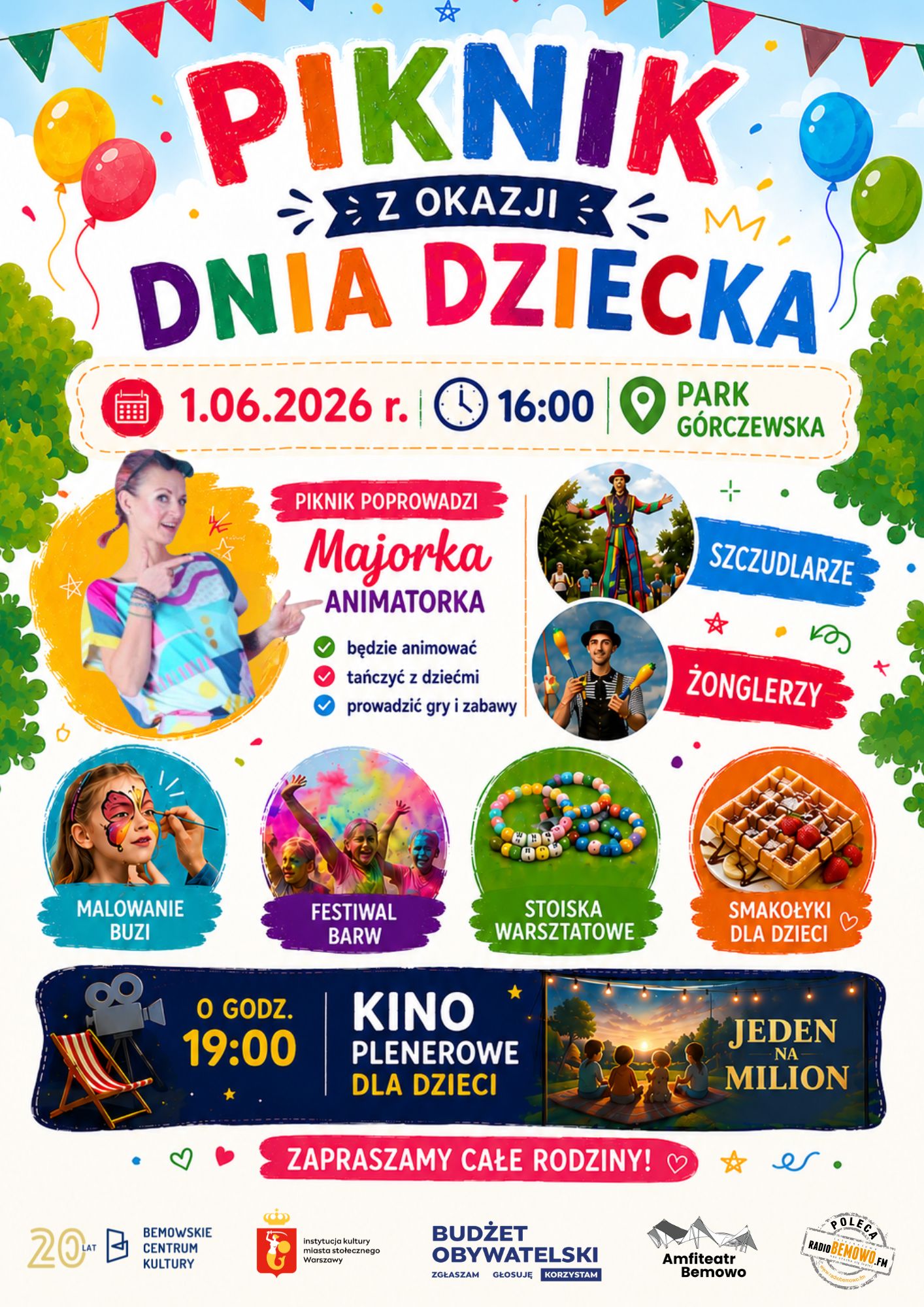 Plakat dotyczący koncertu karnawałowego. Maska wenecka leży na klawiszach fortepianu.